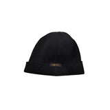 Wool Knit Watch Cap in Black