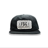 Black hat with Finish Line Patch
