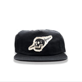 Black hat with Skull patch