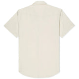 Short Sleeve Denim Shirt in Bone Ecru
