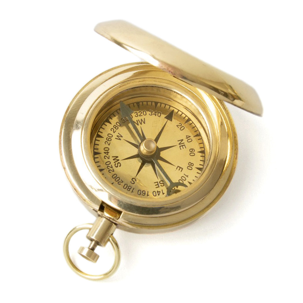 Shore Leave Solid Brass Compass – Fontenelle Supply Co.