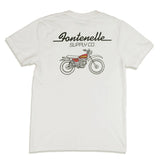 Back of Fontenelle Supply Co Dirt Bike Tee in Ivory
