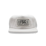 Ecru hat with FSC Finish Line patch