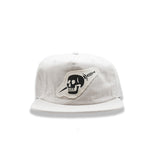 Ecru hat with Skull patch
