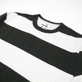 The Organic Cotton Shop Tee in Faded Black Stripe