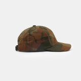 Dehen Unstructured Baseball Hat in Ginger Camo Side View