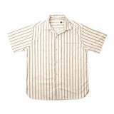 Hawaiian Shirt in Stone Stripe