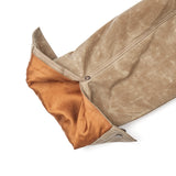 Close up of sleeve and lining