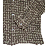 Busey Shirt | Brown Green Stone Dobby
