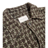 Busey Shirt | Brown Green Stone Dobby