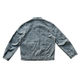 Loyal Stricklin Waxed Canvas Jacket in Charcoal back