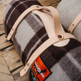 leather blanket carrier