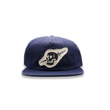 Navy hat with Skull patch