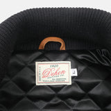 Varsity Jacket | Granite and Black Wool/Antique Rust Leather