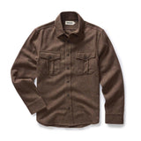 The Saddler Shirt in Burnt Caramel Check Wool