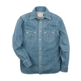 Freenote Sinclair Shirt in Bleached Denim