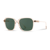 Translucent champagne frame women's sunglasses