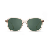 Translucent champagne frame women's sunglasses