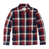 Deer Island Ranch Coat in Navy Red Multi Plaid