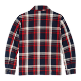 Deer Island Ranch Coat in Navy Red Multi Plaid back
