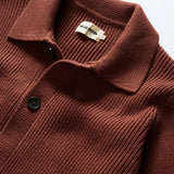 The Harbor Sweater Jacket | Mahogany