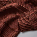 The Harbor Sweater Jacket | Mahogany