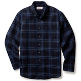 Taylor Stitch The Jack in Deep Indigo Waffle Plaid