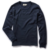 Organic Cotton Thermal Crew in Dark Navy