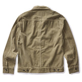 Back of the Long Haul Jacket in Light Sage Cord