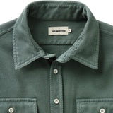 Close up of collar and upper portion of garment