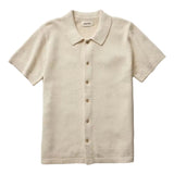 Taylor Stitch Button Down Polo Heather Oat Crochet