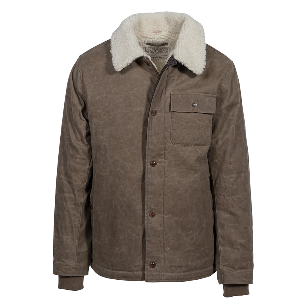 Waxed Cotton Work Jacket with Sherpa Collar – Fontenelle Supply