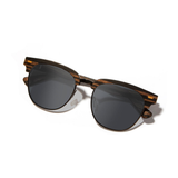 shwood eugene sunglasses striped ebony