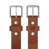 Brown Standard Camp Belt with Matte Nickel Hardware