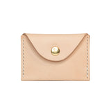 Natural Leather with White Stitching