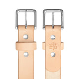 Natural Standard Camp Belt with Matte Nickel Hardware