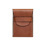 Light Brown Leather with White Stitching