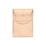 Handmade Leather Vertical Fold Wallet in Natural