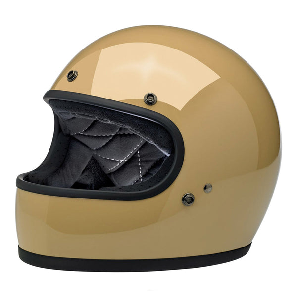 Gringo Motorcycle Helmet in Gloss Coyote Tan