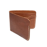 Brown Leather with White Stitching