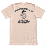 Back of FSC Cowboy Tee Featuring Cowboy Smoking