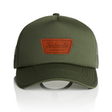 FSC Leather Patch Foam Trucker in Cypress
