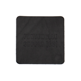 Square Black Leather