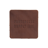 Square Brown Leather