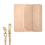 Natural Leather with White Stitching