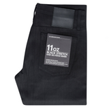 Unbranded Tapered Stretch Fit in Black Stretch Selvedge Denim