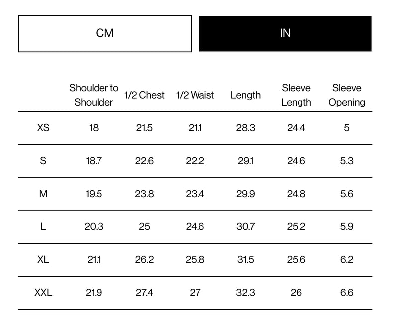 Size guide