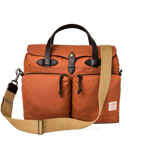 24-Hour Tin Cloth Briefcase | Rust
