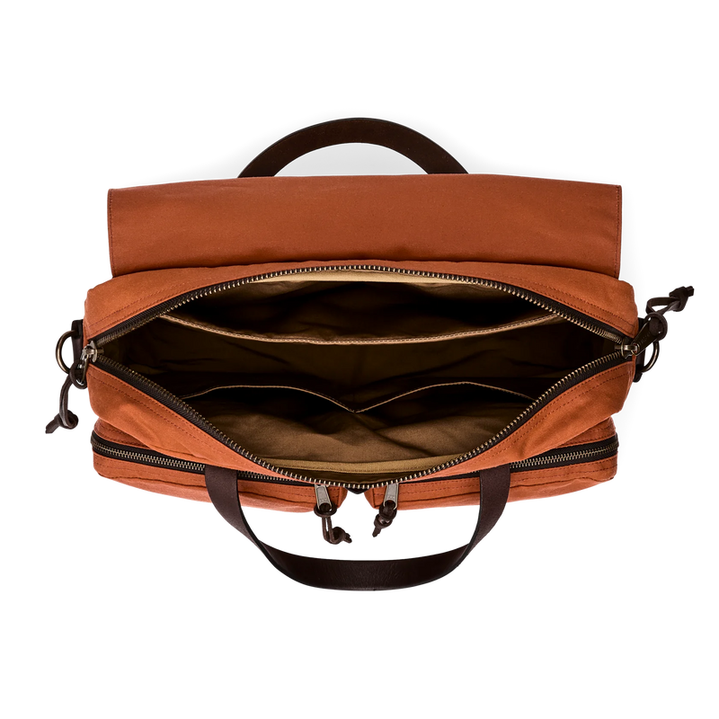 24-Hour Tin Cloth Briefcase | Rust