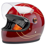 Gringo S Helmet | Gloss Red Flames